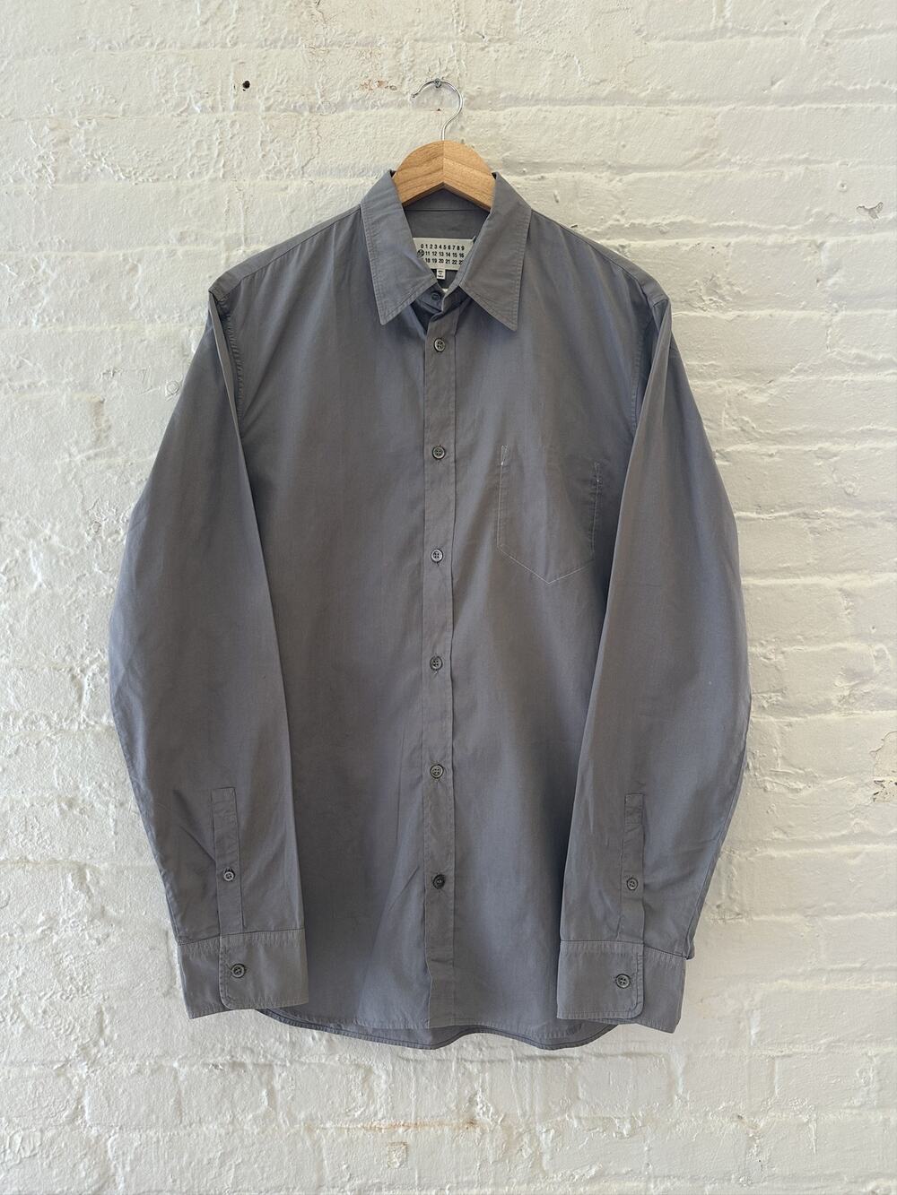 Maison Margiela Contrast Stitch Pocket Button Up Shirt